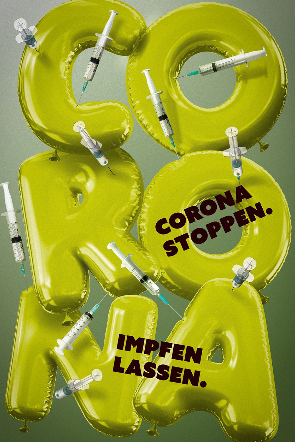 Plakat "Corona stoppen"